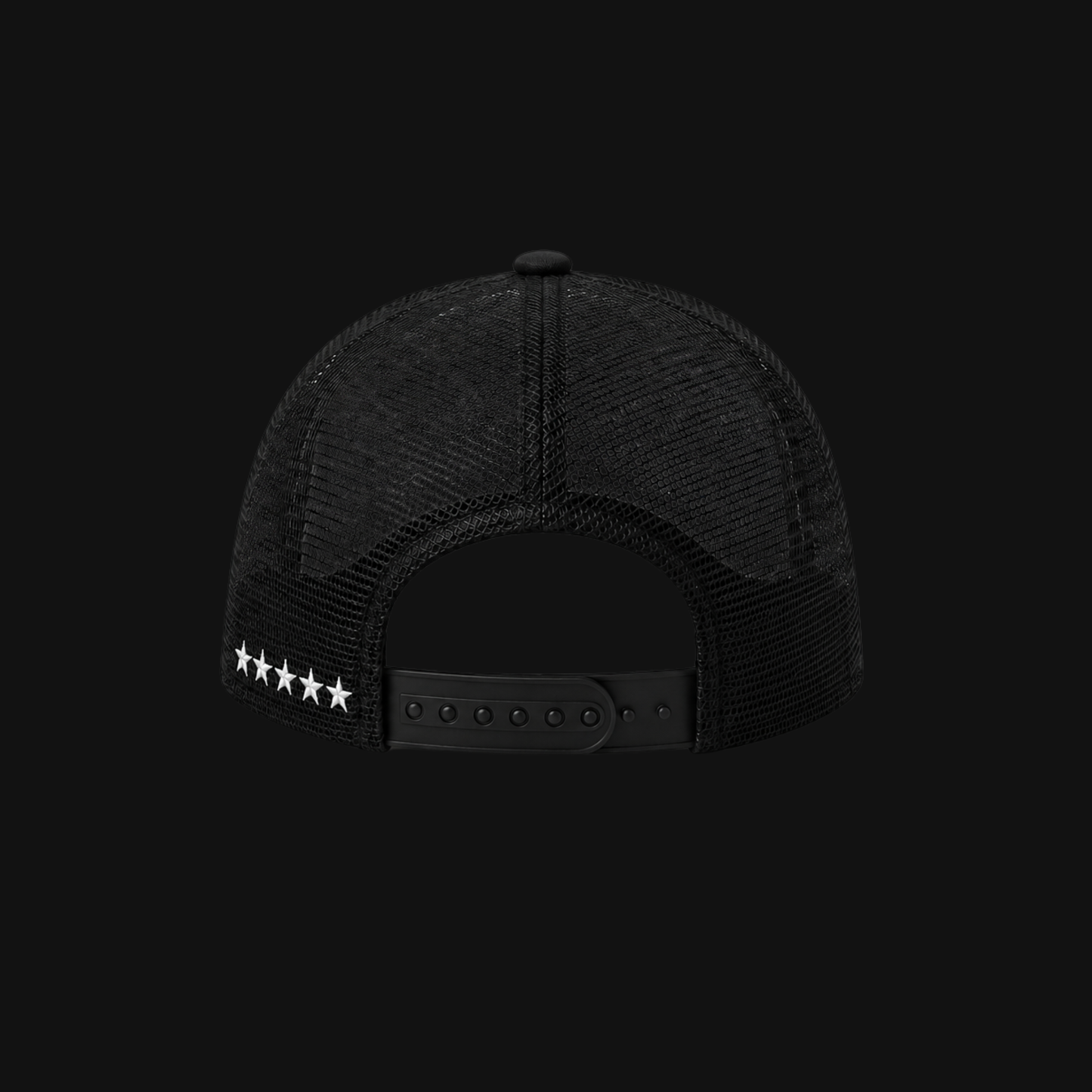 (Limited Edition) Corteiz 5 Starz Alcatraz Black Trucker Cap