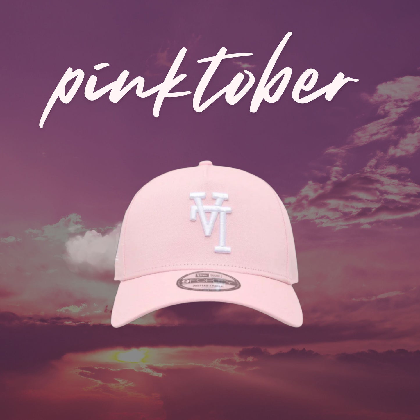 (Pinktober Sale) REVERSE LA DODGERS PINK ADJUSTABLE 9FORTY CAP