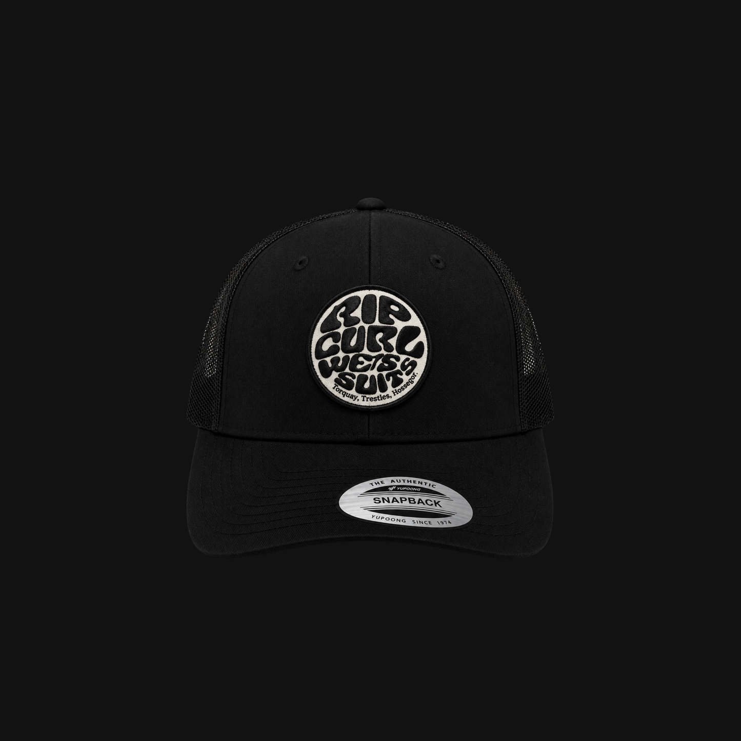 (New Arrival) RIPCURL BLACK Trucker Cap
