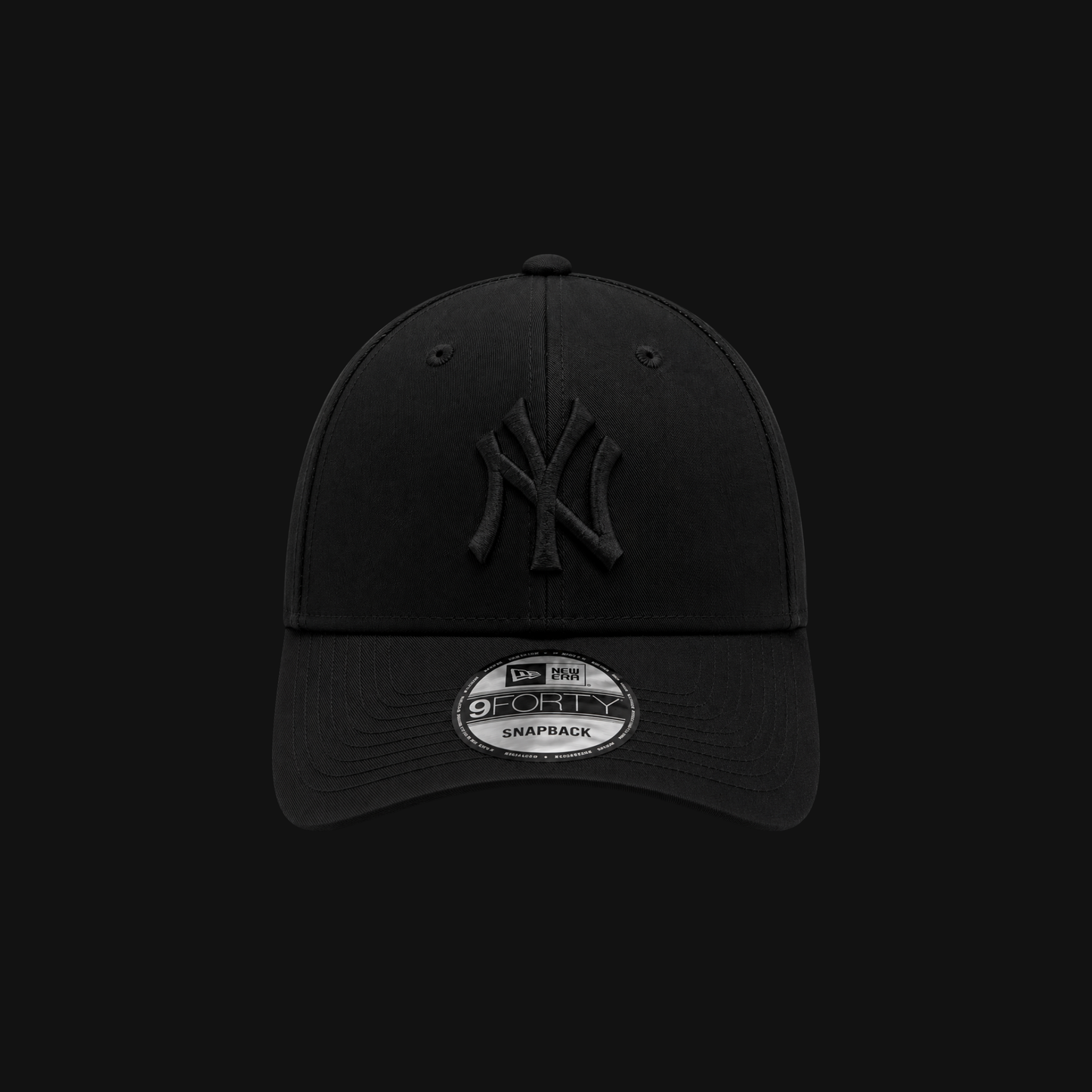 (LIMITED EDITION) NY ESSENTIAL BLACK ON BLACK 9FORTY CAP