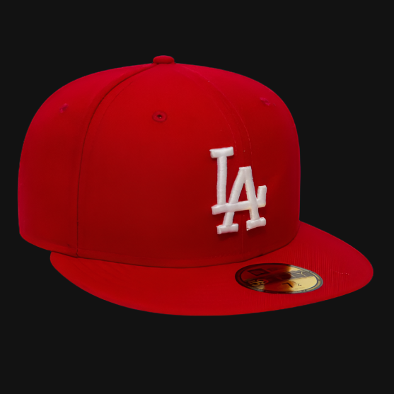 LA Dodgers Essential Red 59FIFTY Cap side