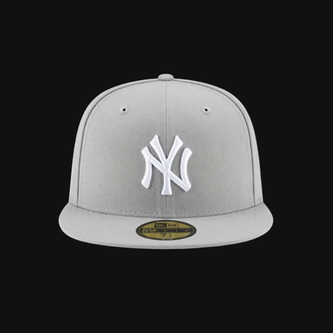 Gray Yankees 59FIFTY Cap